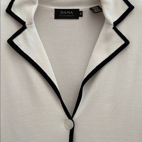 Stylish Dana Buchman Knit Cardigan Size M - Picture 5 of 9